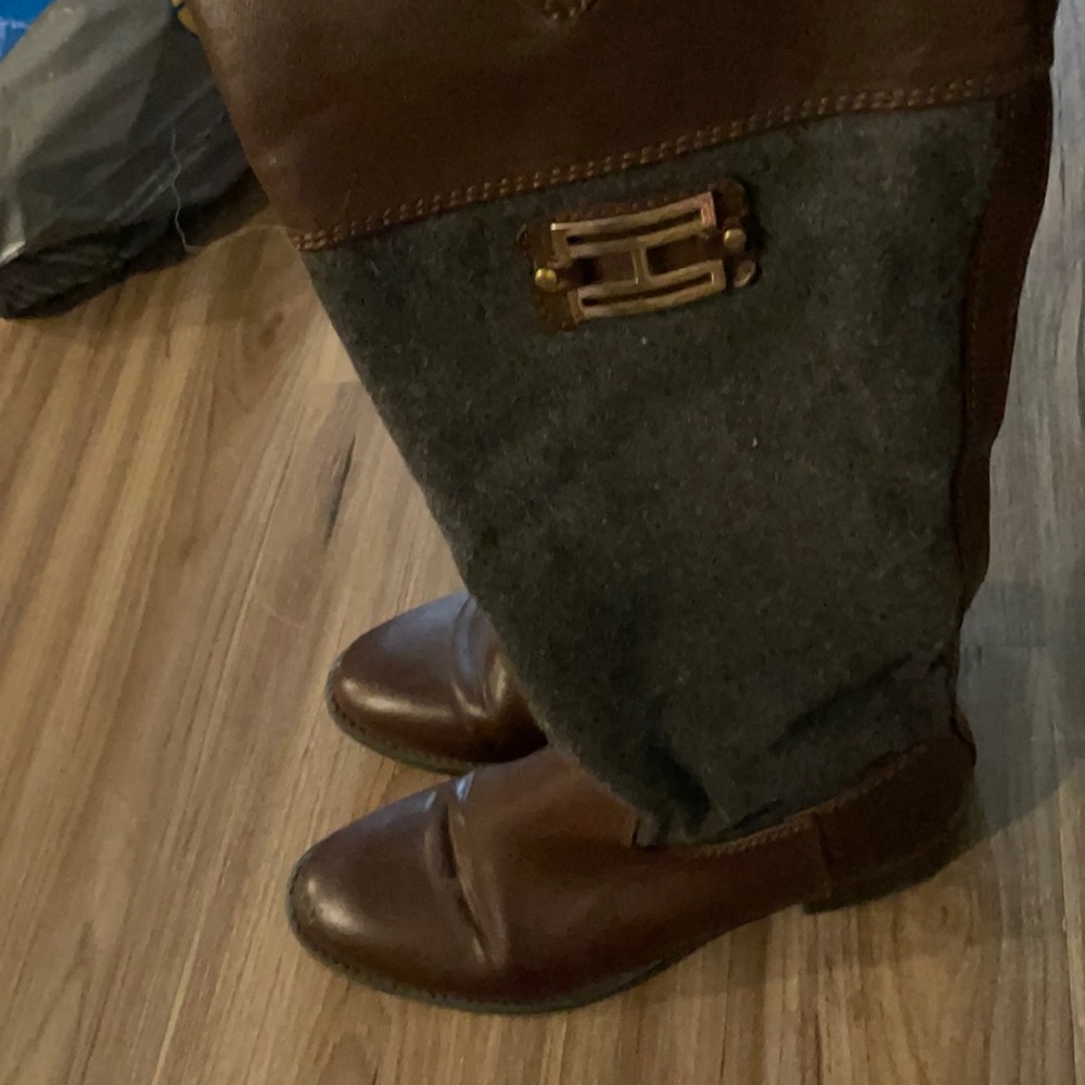 Tommy Hillfigure mid calf boots 7.5